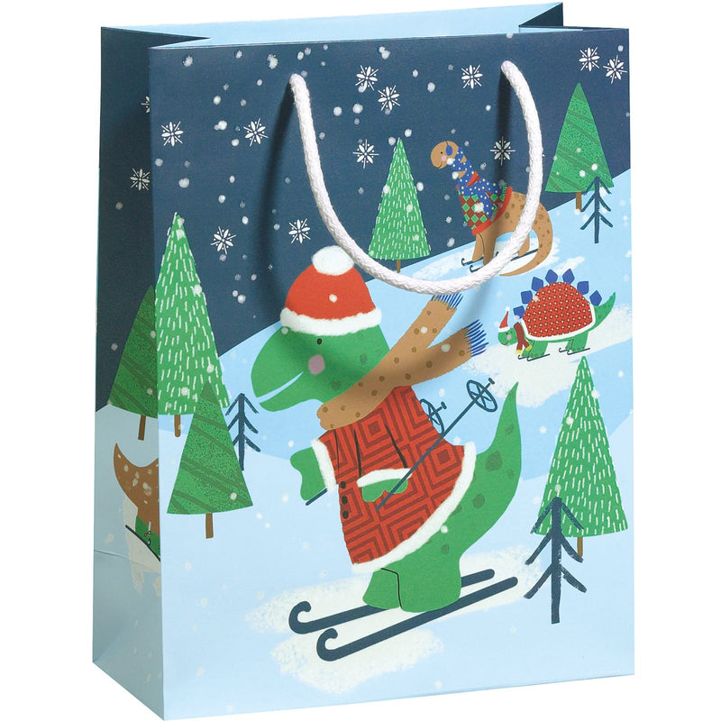 Gift Bags 26x13.5x33.5cm Winter Dinos 10 bags