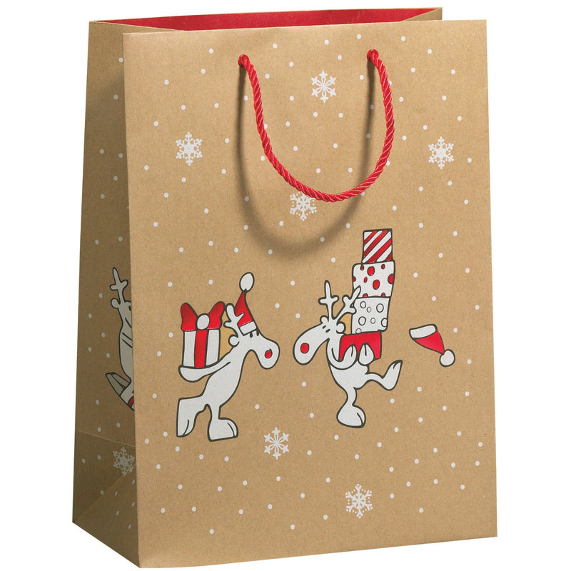 Gift Bags 26x13.5x33.5cm Funny Deer 10 bags