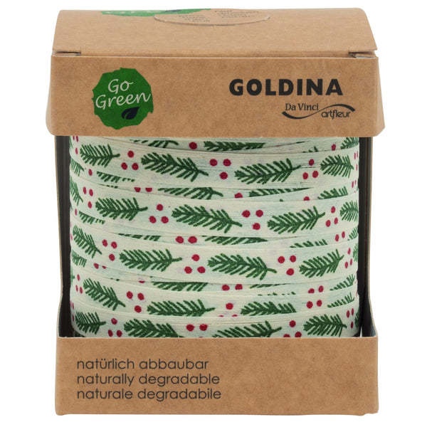 Tannengrun Cotton Ribbon Spool (GOG) 10mm x 100m 1 piece(s)