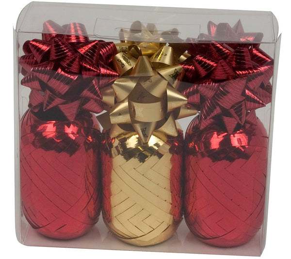 Trend Red/Gold/Red Accessory Pack (3 Ribbon Eggs & 6 Bows)