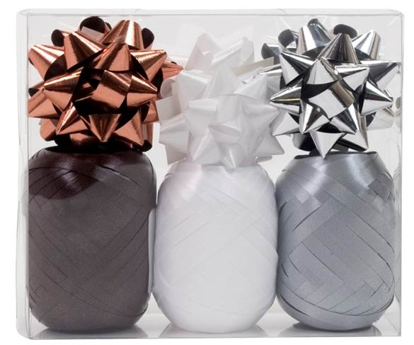 Trend Copper/White/Silver Accessory Pack (3 Ribbon Eggs & 6 Bows)