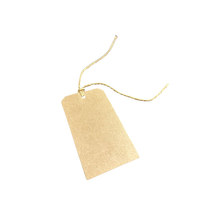 Brown Luggage Tag Packs 10 pieces (PLASTIC FREE)
