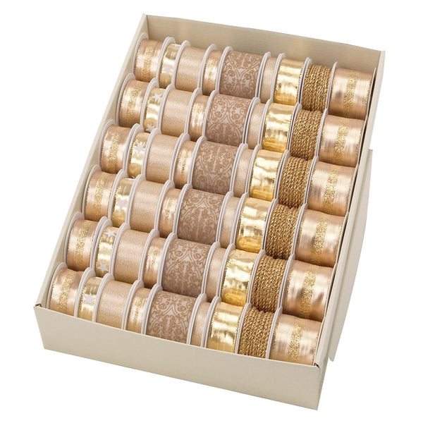 Gold Woven Ribbon on Reel