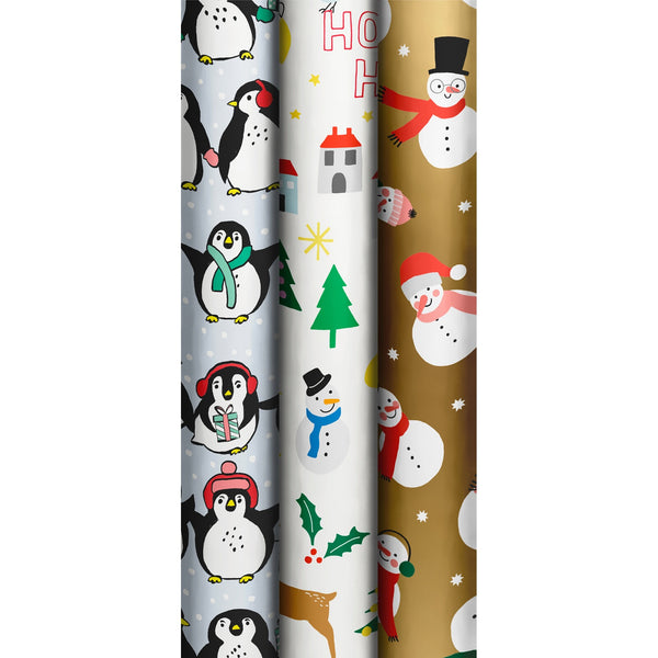 Christmas 3m Rollwrap Assortments (Best Sellers) – Giftwrap UK