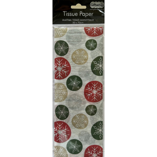 Tissue Paper Holiday Flakes