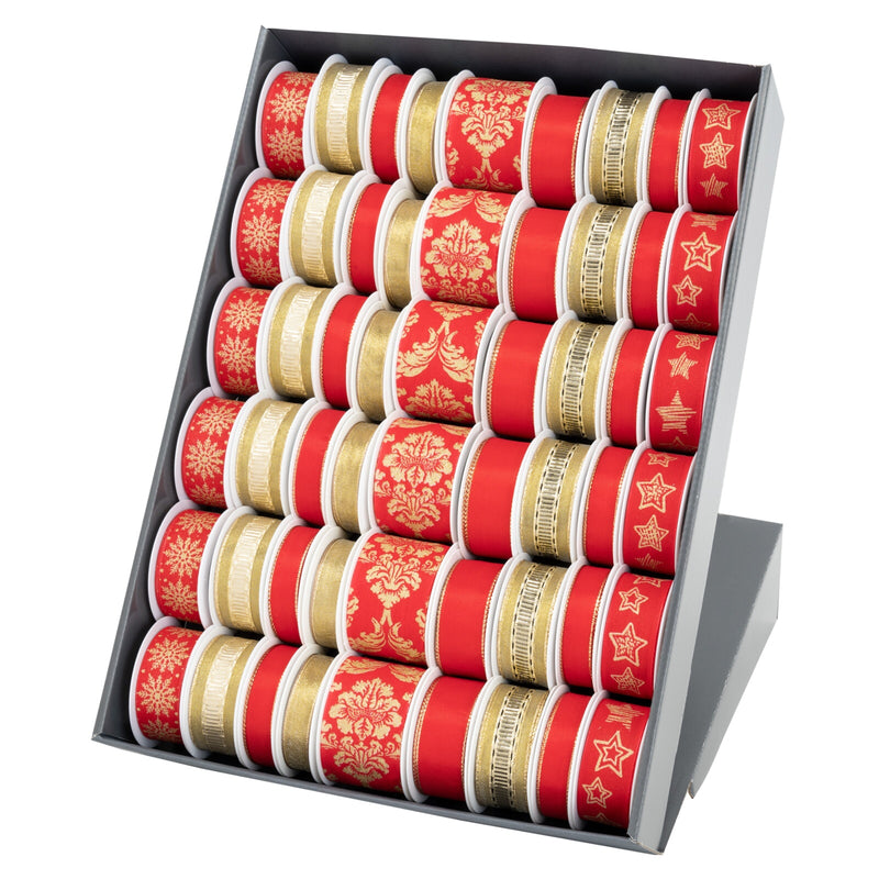 Red / Gold Ribbon on Reel