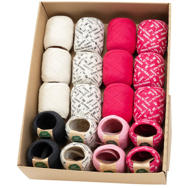 Nature Pack Birthday / Plain Ribbon Egg Assortment (GOG) 10mm x 12m 20 piece(s)
