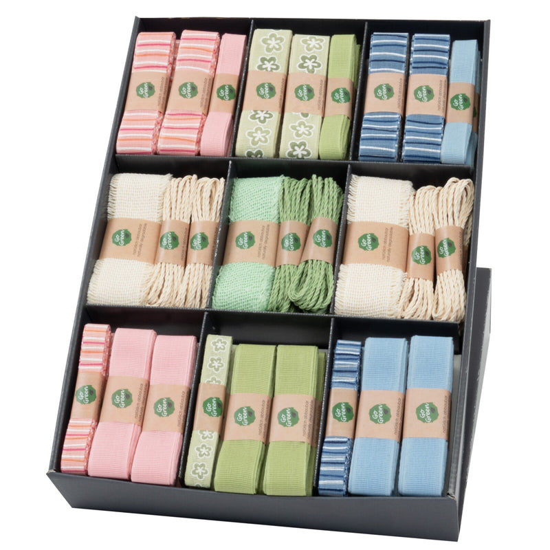 Pastel Ribbon Hank Assortment 3/15/25/40mm 81 piece(s)