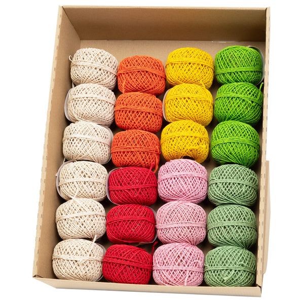 Nature Look Cord Spool Assortment 2mm x 20m 24 piece(s)