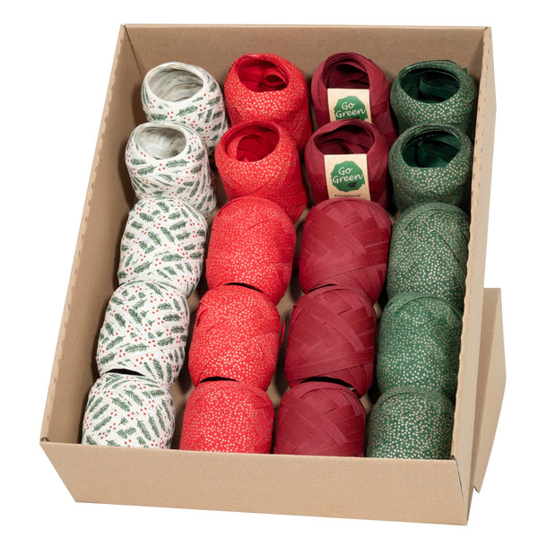 Nature Pack Holly / Dots Ribbon Egg Assortment (GOG) 10mm x 12m 20 piece(s)