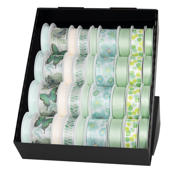Green Pattern Ribbon on Reel 36 piece(s)