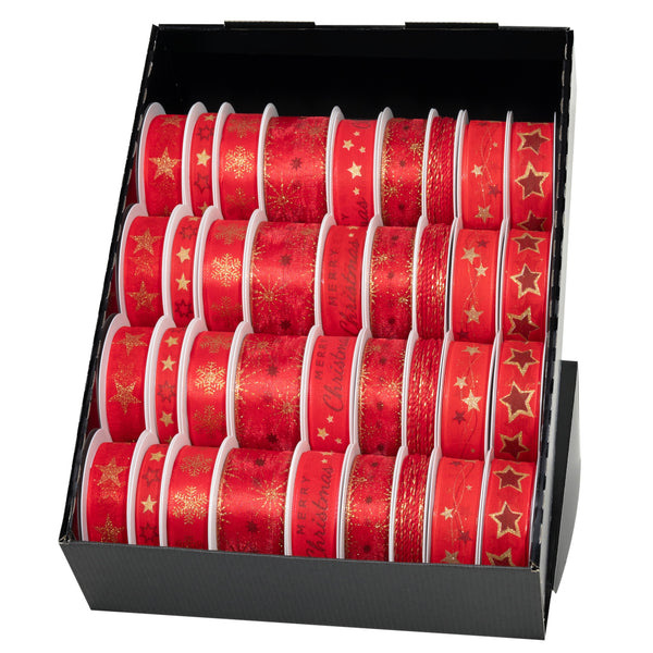 Red Christmas Ribbon on Reel 36 piece(s)