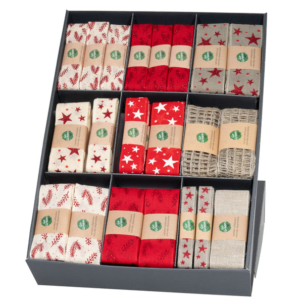 Nature Ribbon Hank Assortment 15/25/40mm 59 piece(s)