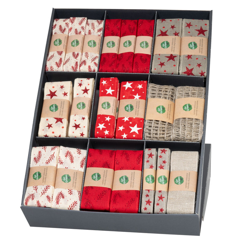 Nature Ribbon Hank Assortment 15/25/40mm 59 piece(s)