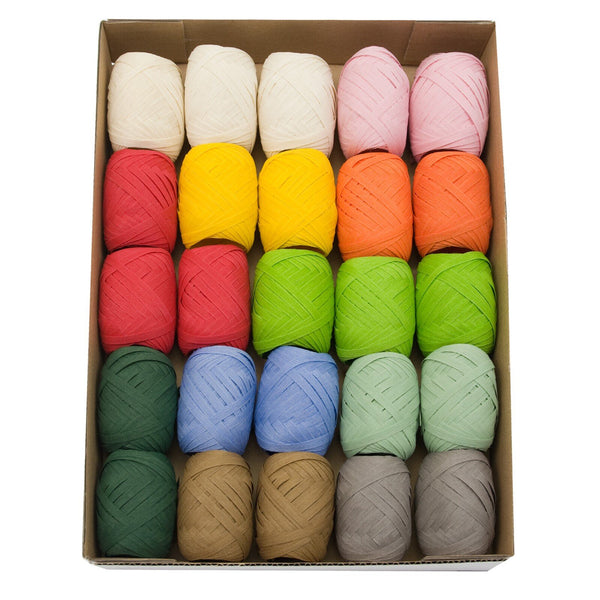 Nature Pack Cotton Ribbon Egg Assorted (GOG) 5mm x 10m
