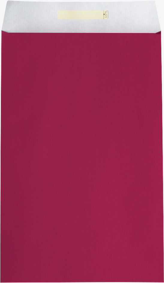 Envelope Gift Bags 26x5x43+6cm Uni Dark Red