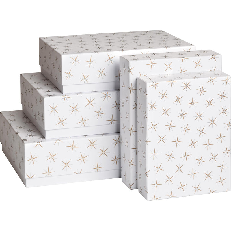 Gift Boxes 5 Part Set Adaria White
