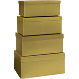 Plain Colour Gift Boxes 4 Part Set