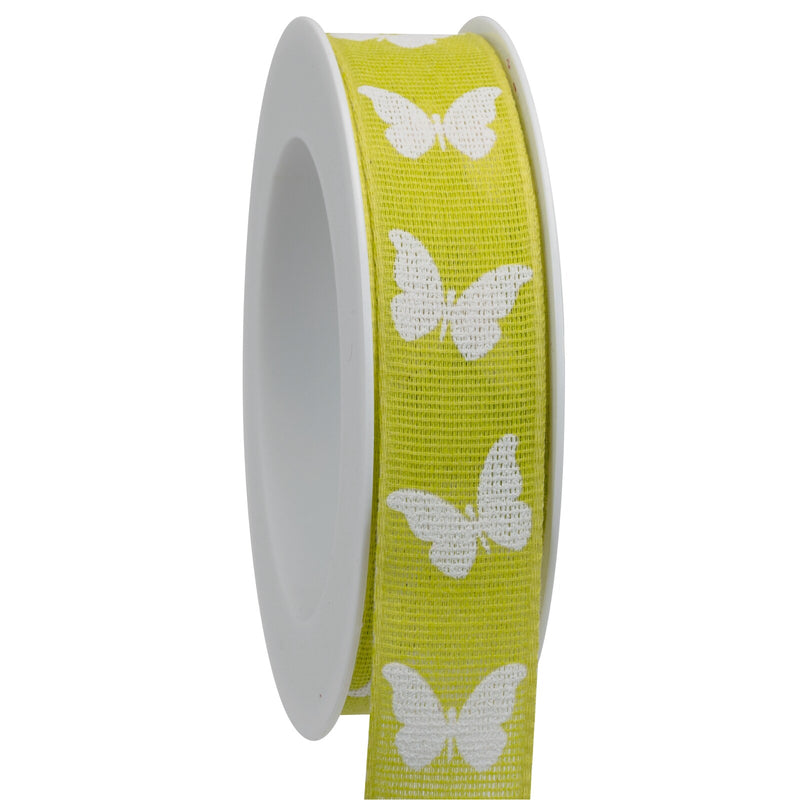 Butterfly Cotton Ribbon Spool (GOG) 25mm x 20m