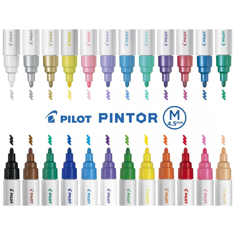 Pilot Pintor Marker Bullet Tip Medium Line Display