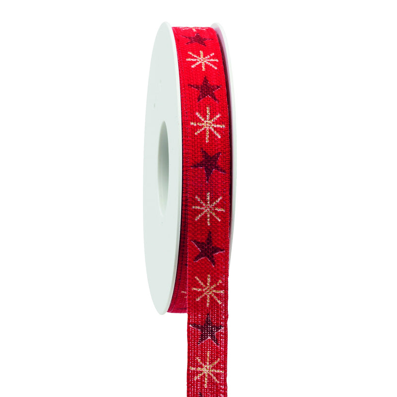 Snow and Ice Cotton Ribbon Spool (GOG) 15mm x 18m