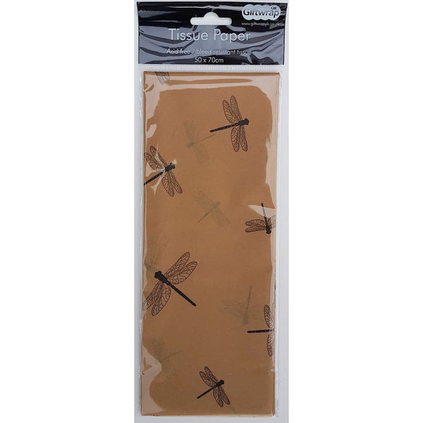 Tissue Paper Brown Dragonfly