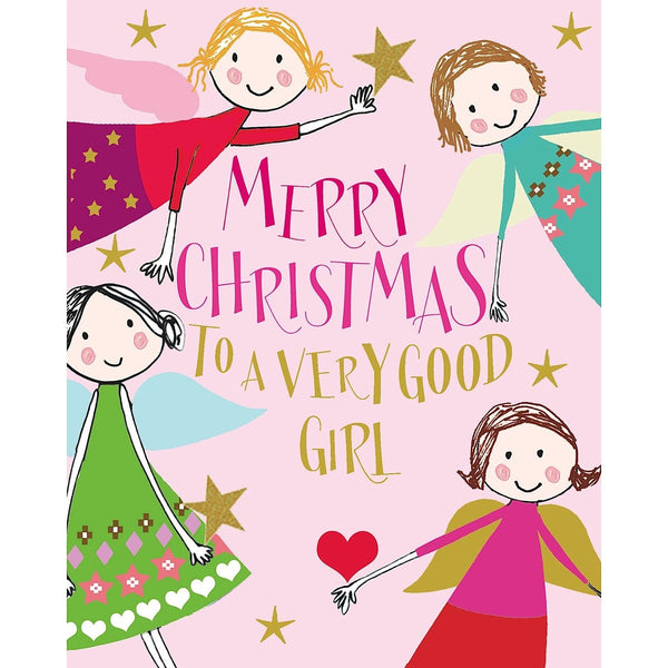 Liz & Pip - angels 'merry Christmas to a very good girl